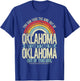 Retro Girl Out Of Oklahoma Hometown Home Oklahoma T-Shirt - T-Shirt | Royal