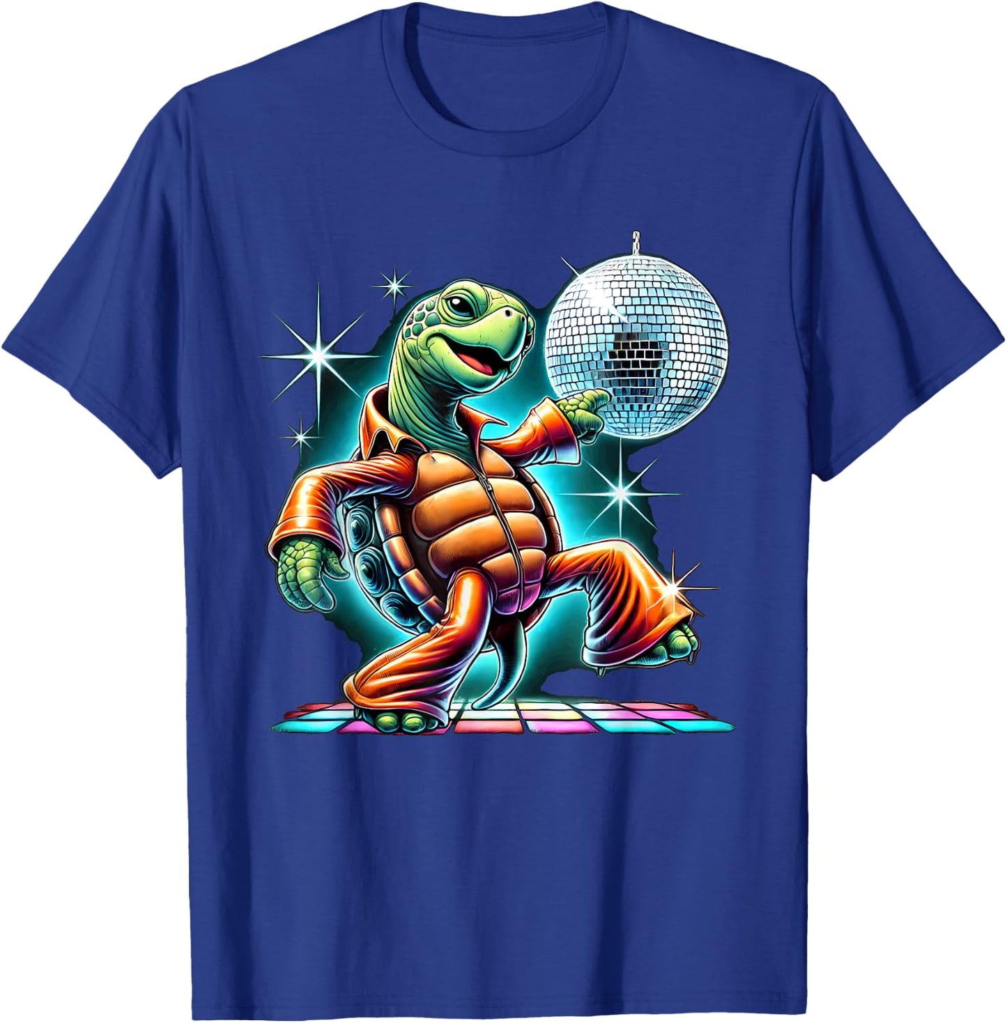 Aesthetic Turtle Disco T-Shirt - T-Shirt | Royal