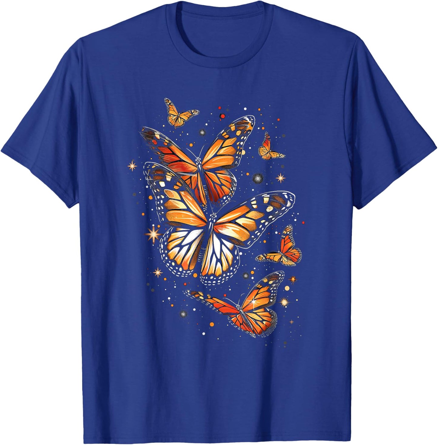 Butterfly Aesthetic Orange Monarch Butterflies Nature T-Shirt - T-Shirt | Royal