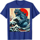 Catzilla Cat Japanese Art Funny Cat Gifts Men Kids T-Shirt - T-Shirt | Royal