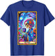 Mom Tarot Card Skeleton Skelly Messy Bun Robe Coffee Mama T-Shirt - T-Shirt | Royal