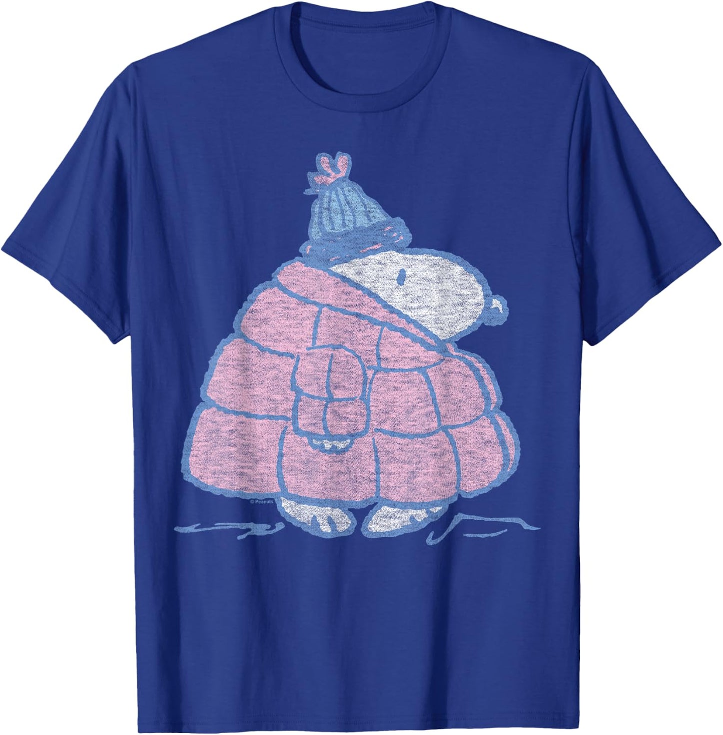 Peanuts - Snoopy Puffer T-Shirt - T-Shirt | Royal