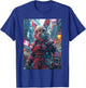 Synthwave Retrowave Rabbit 70s 80s Colorful Graphic T-Shirt - T-Shirt | Royal