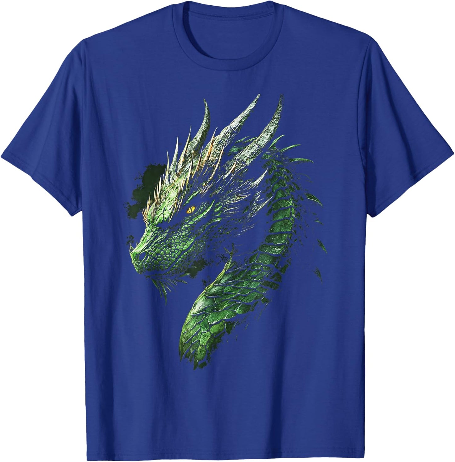 Green Dragon Motif Mythical Illustration Green Dragon T-Shirt - T-Shirt | Royal