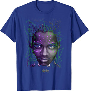 Marvel Black Panther Movie Shuri Neon Glow Graphic T-Shirt - T-Shirt | Royal