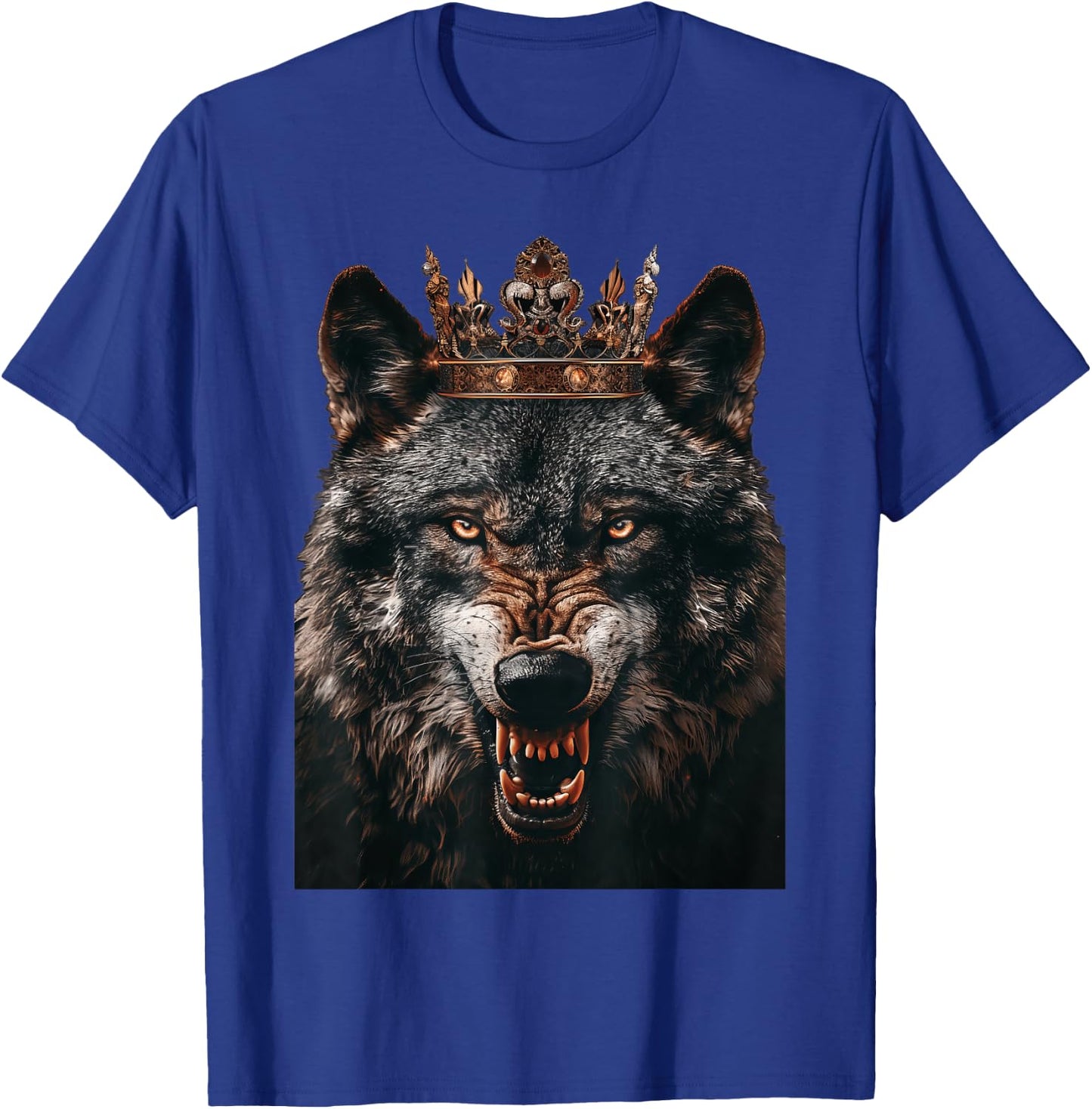 Wolf King T-Shirt - T-Shirt | Royal