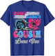 Burnouts or Bows Cousin Loves You Gender Reveal Party T-Shirt - T-Shirt | Royal