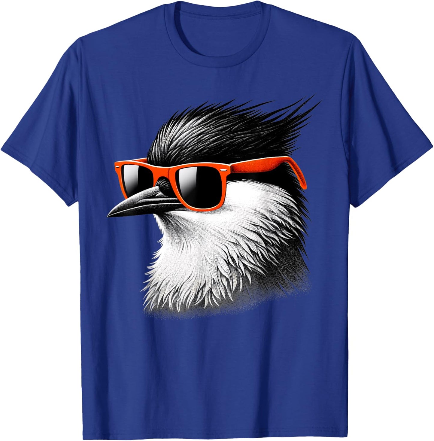 Cool Tern Bird Wearing Sunglasses Graphic Art T-Shirt - T-Shirt | Royal