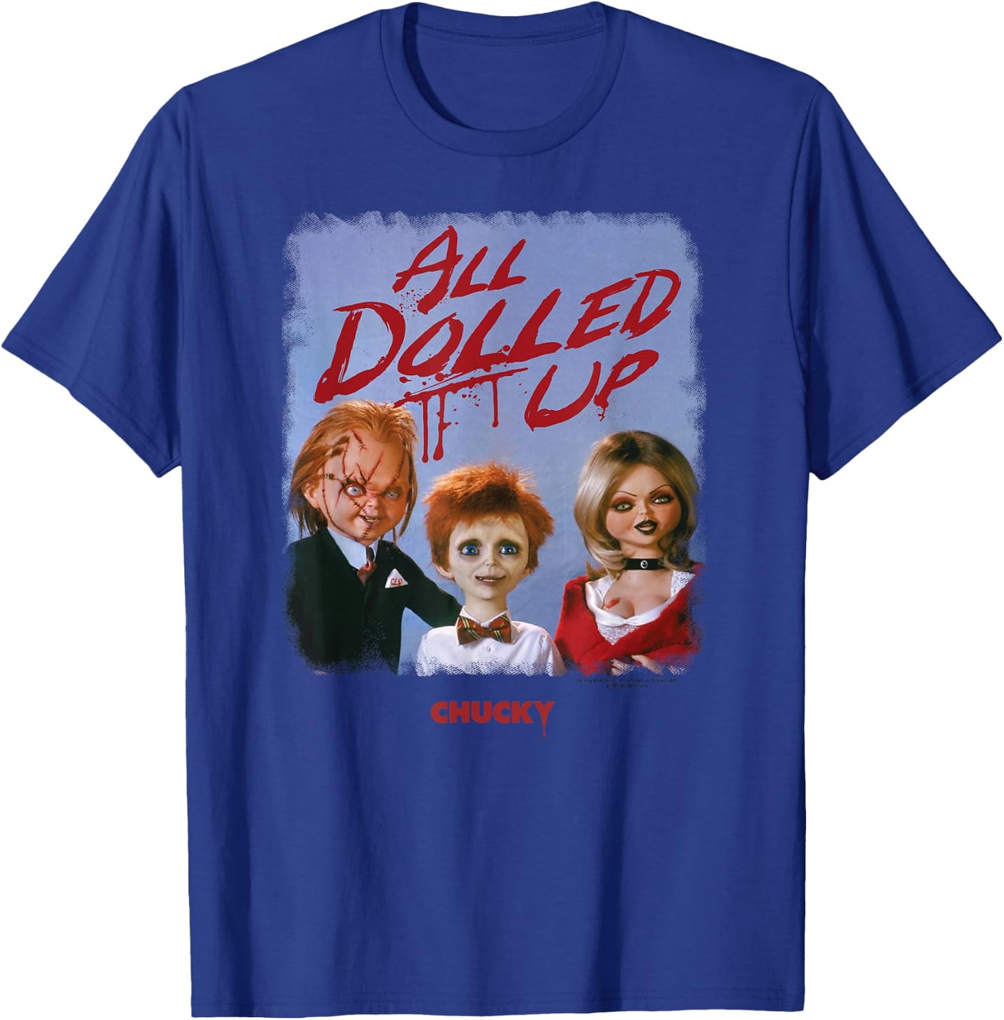 Chucky Family All Dolled Up T-Shirt - T-Shirt | Royal