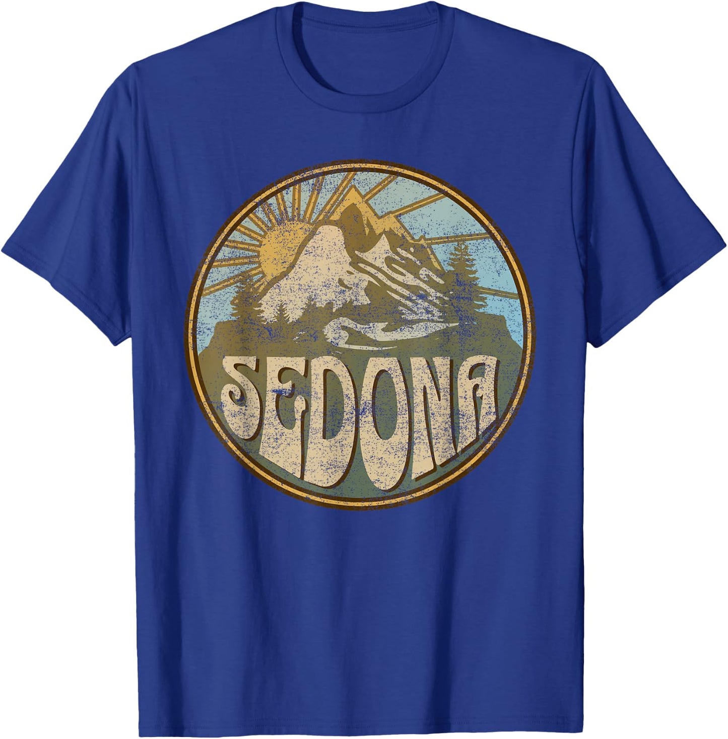 Sedona Arizona Nature Mountains Hiking Outdoors T-Shirt - T-Shirt | Royal
