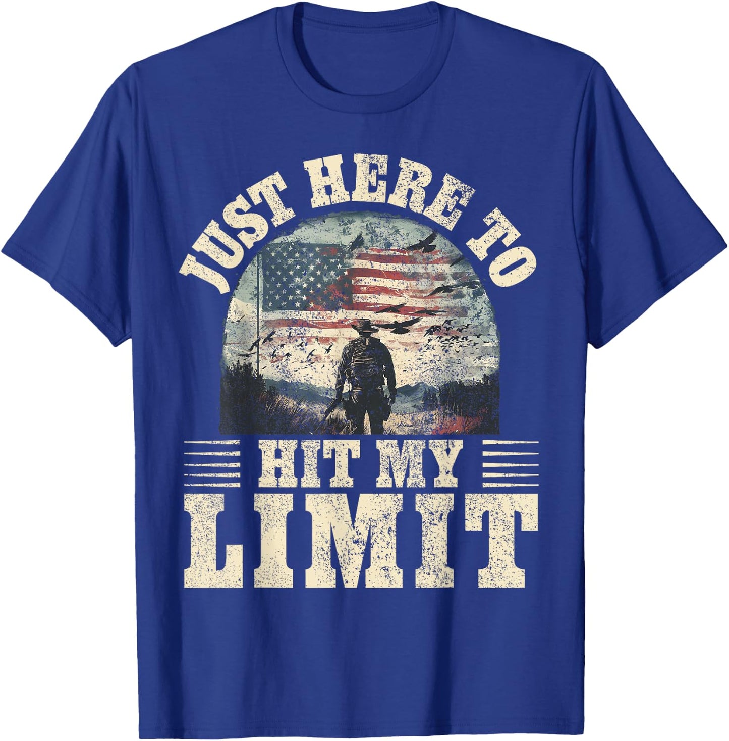 Dove Hunting - Here To Hit My Bag Limit Dove Hunter T-Shirt - T-Shirt | Royal