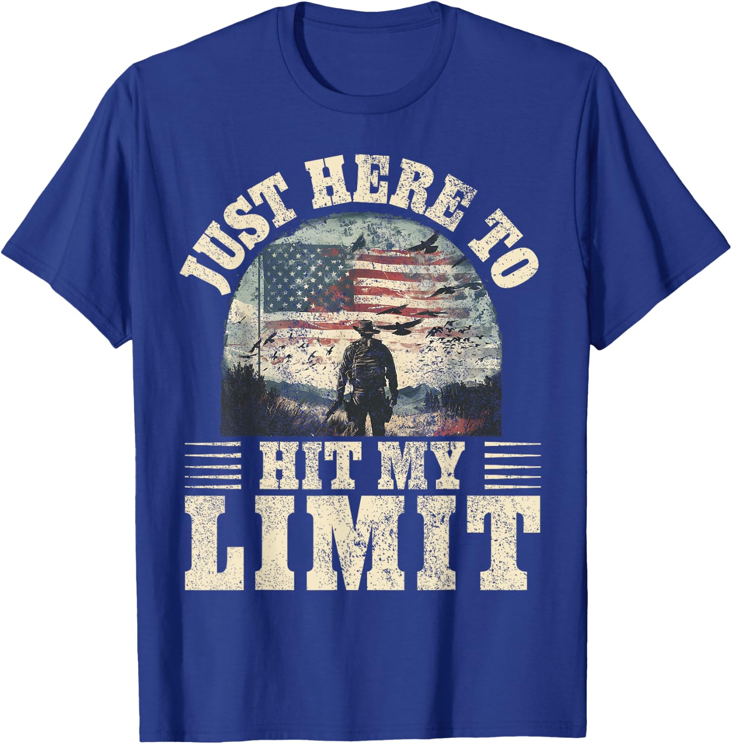 Dove Hunting - Here To Hit My Bag Limit Dove Hunter T-Shirt - T-Shirt | Royal