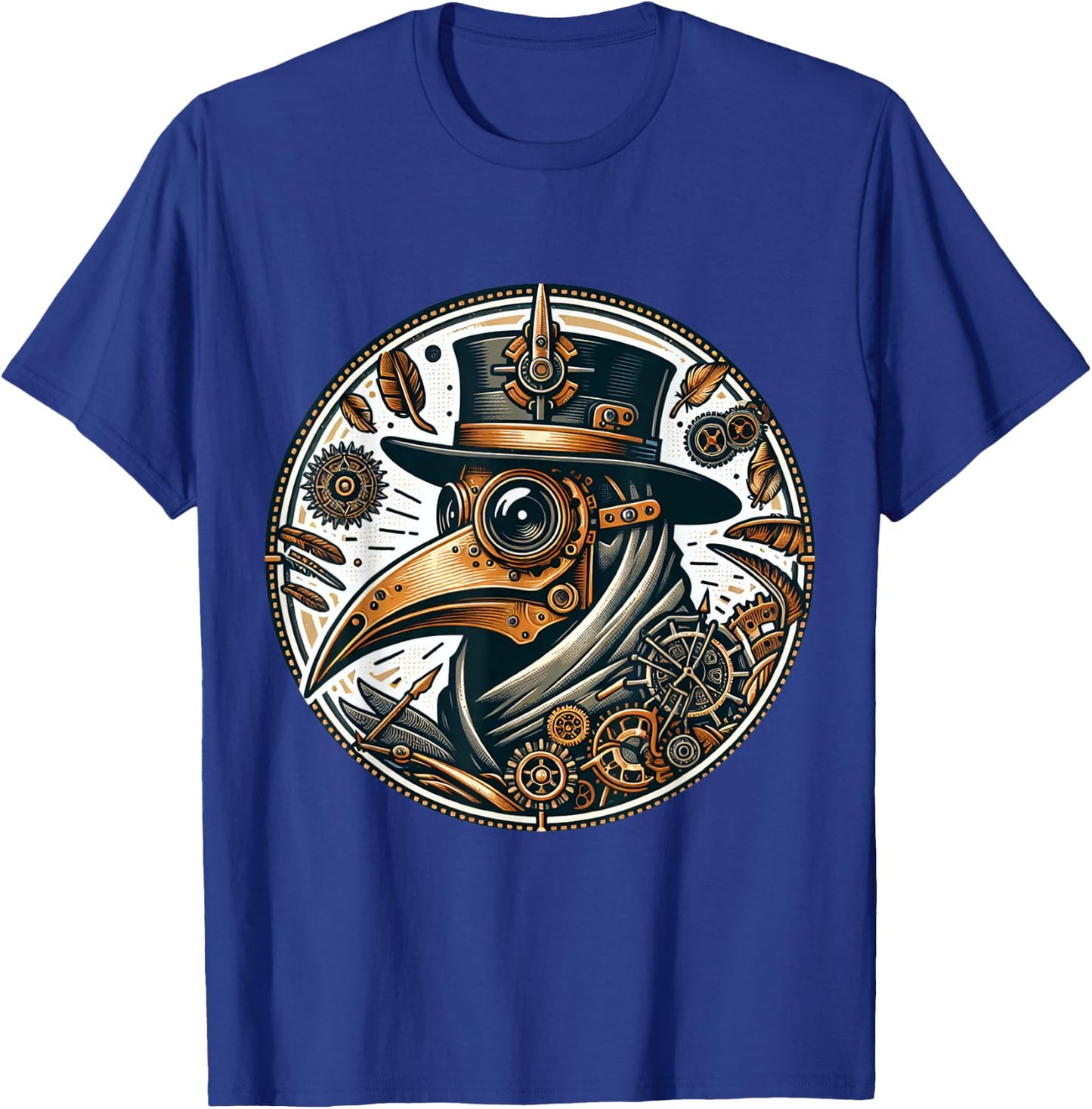 Steampunk Plague Doctor Pestilence Black Death T-Shirt - T-Shirt | Royal
