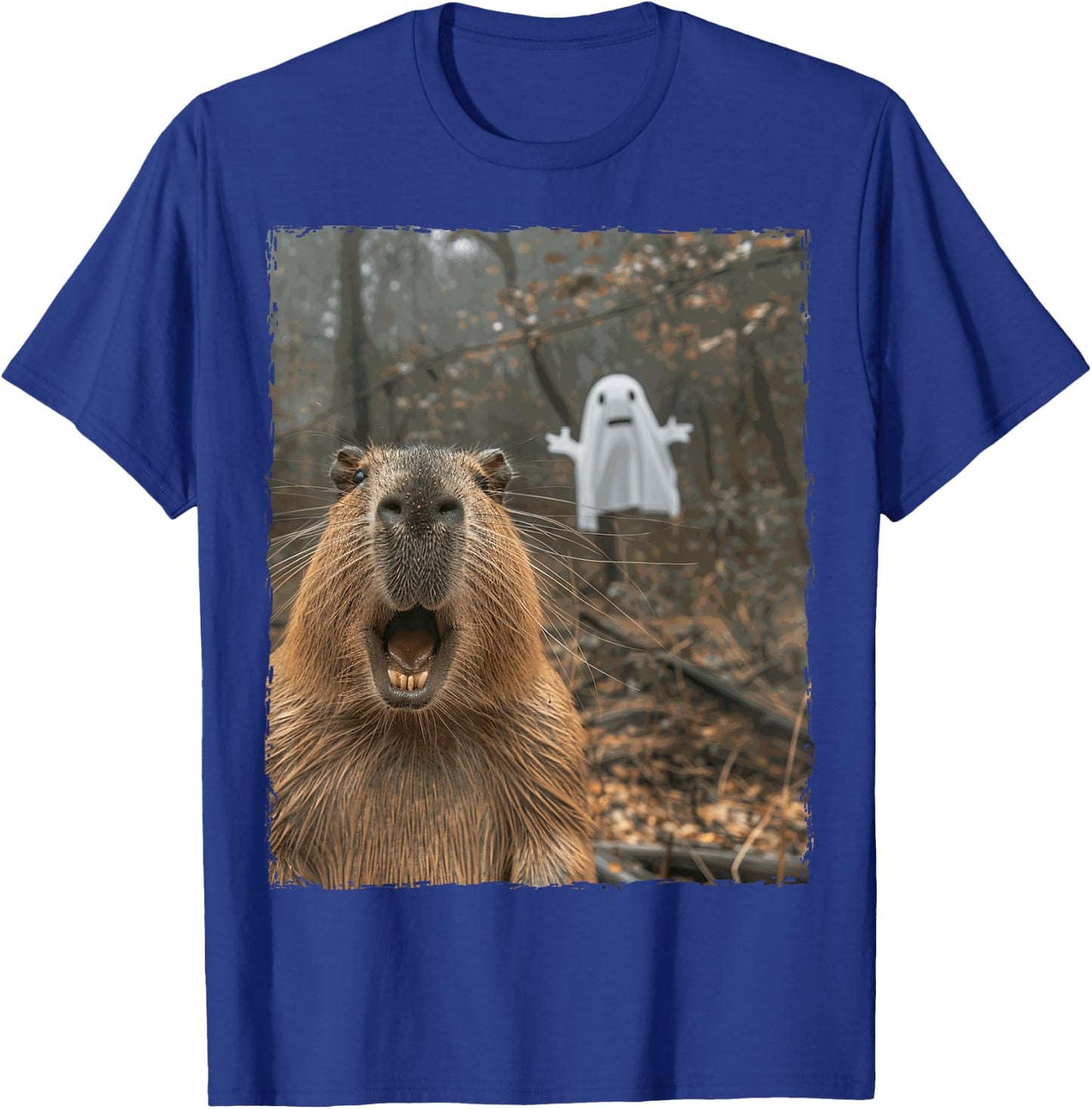 Funny Capybara Halloween T-Shirt - T-Shirt | Royal