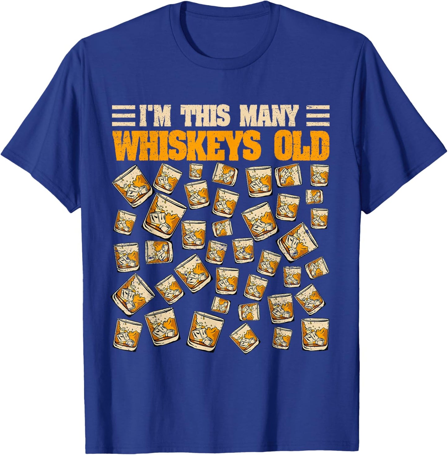 40 Years Old Whiskey Drinker Bourbon 40th Birthday Whiskey T-Shirt - T-Shirt | Royal