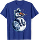Astronaut Playing Violin on Moon Space Music Lover Novelty T-Shirt - T-Shirt | Royal