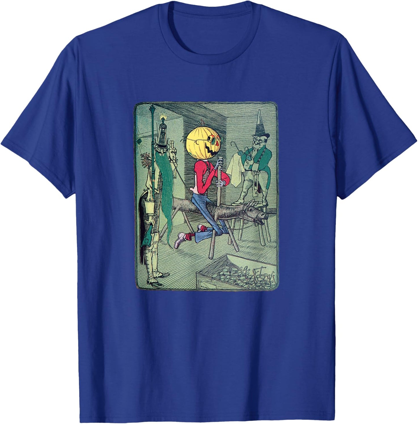Jack Pumpkinhead & The Sawhorse Arrive in the Emerald City T-Shirt - T-Shirt | Royal