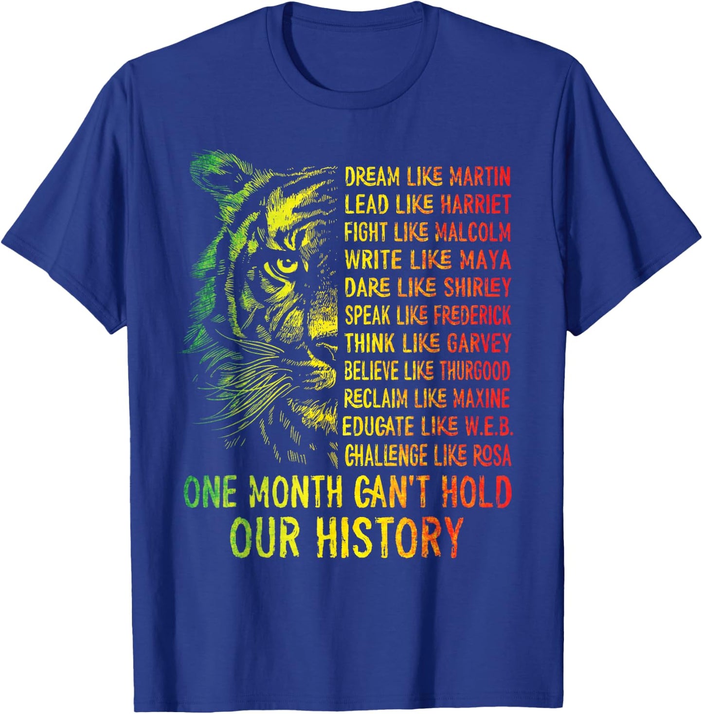 Black History Shirts-Black History Month Dream Like Martin T-Shirt - T-Shirt | Royal