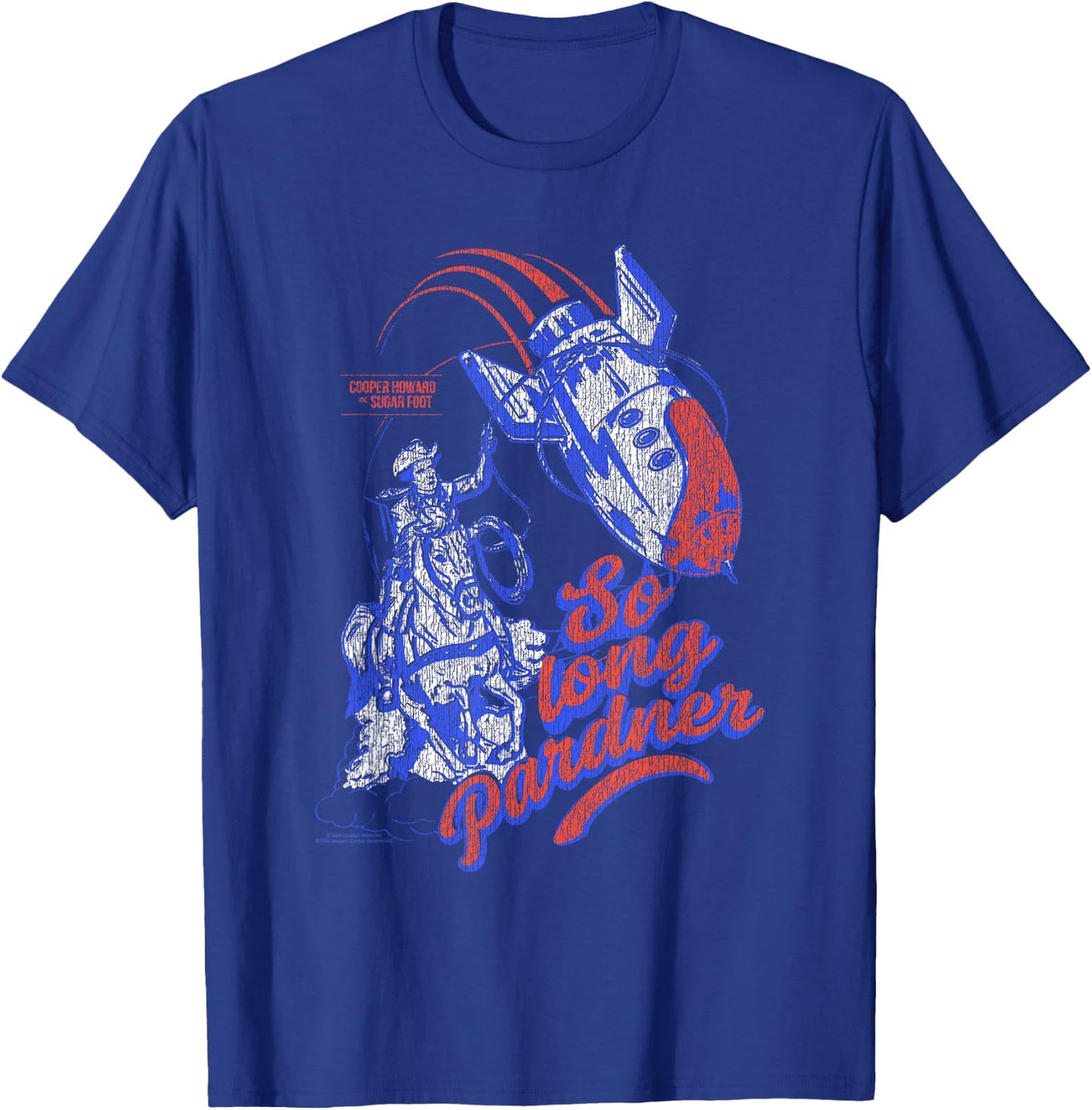 Fallout Retro So Long Pardner Wild Western Bomb TV Show T-Shirt - T-Shirt | Royal
