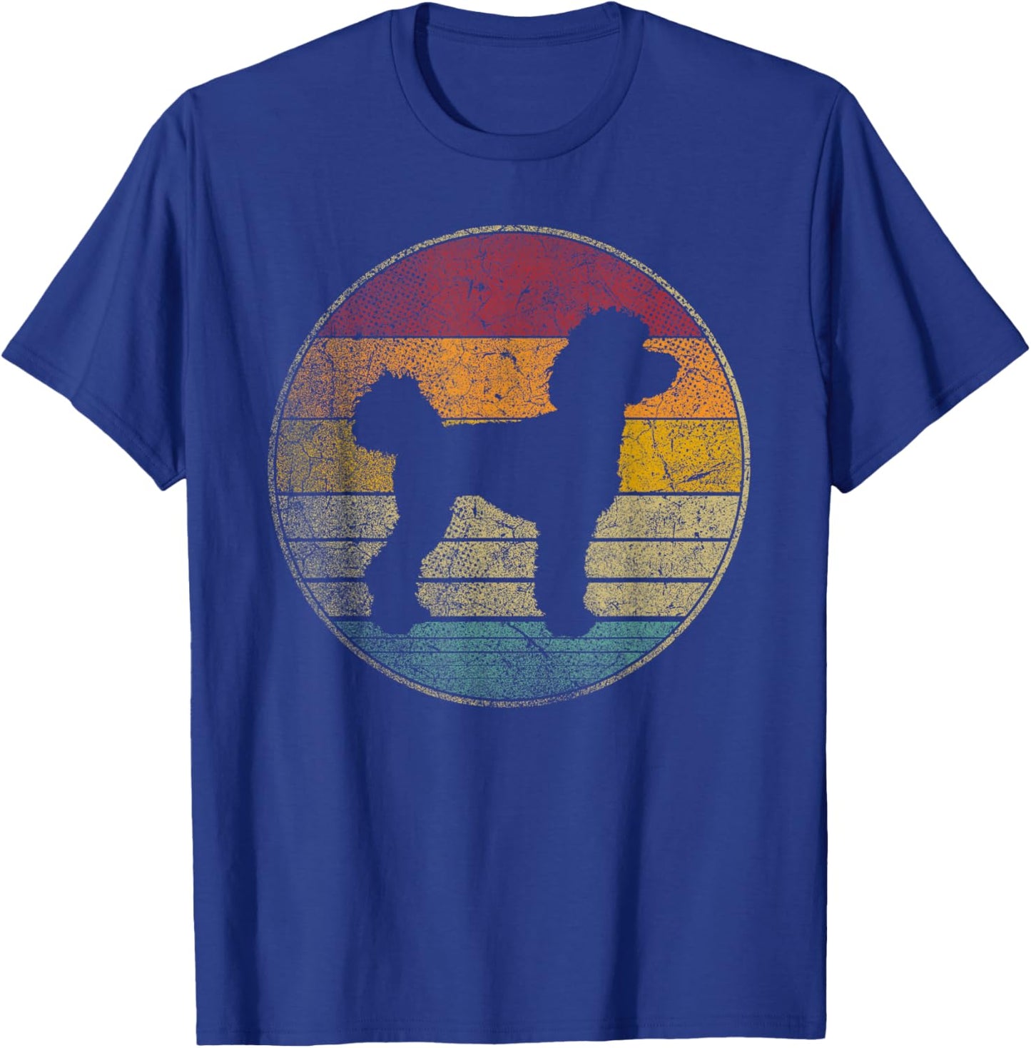 Poodle Dog - Vintage Funny Retro 70's 80's Men Women T-Shirt - T-Shirt | Royal