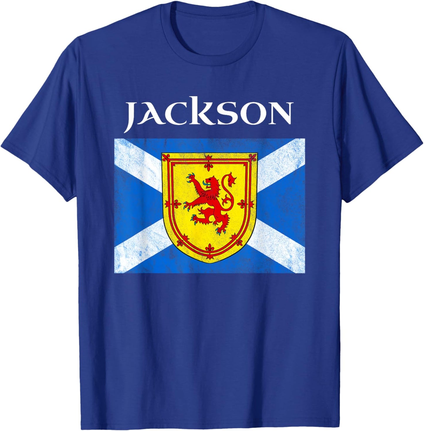 Jackson Scottish Clan Family Name Scotland Flag T-Shirt - T-Shirt | Royal