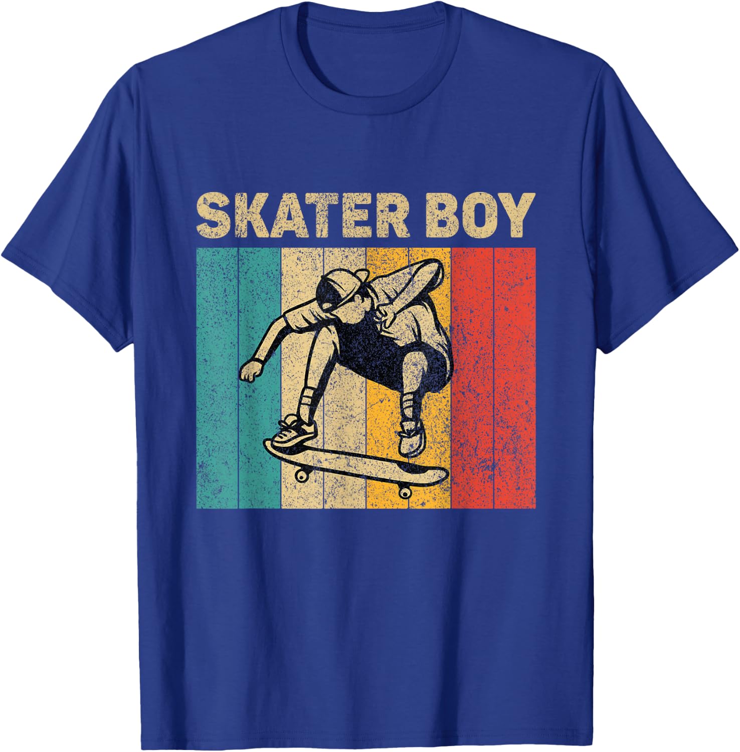 Skater Boy Funny Vintage Skateboarding Lovers Boys T-Shirt - T-Shirt | Royal