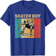 Skater Boy Funny Vintage Skateboarding Lovers Boys T-Shirt - T-Shirt | Royal