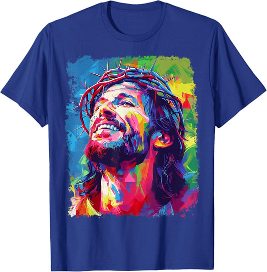 Pop Art Jesus Christ T-Shirt - T-Shirt | Royal