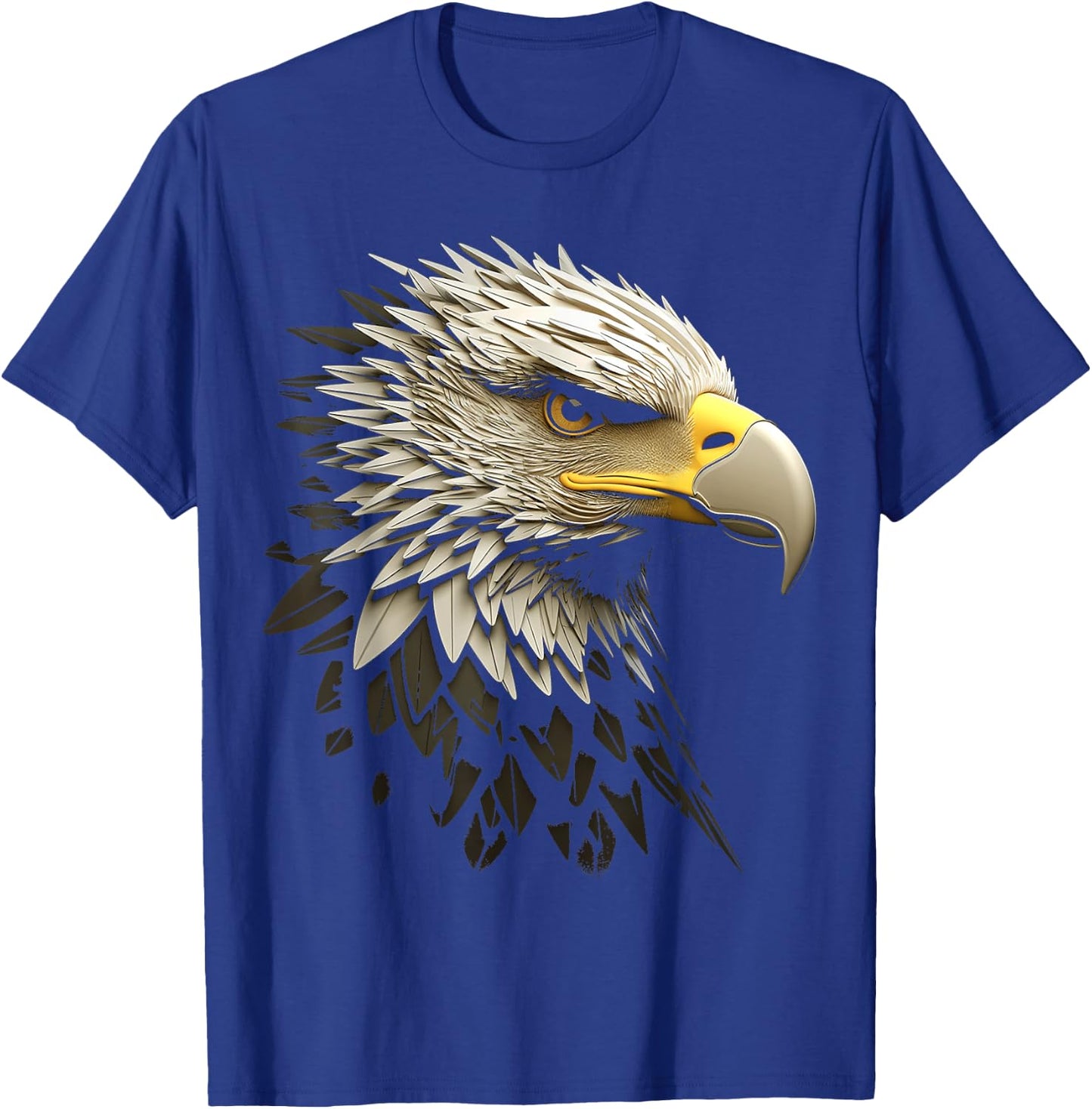 Eagle Portrait Animal Graphic Art Eagle T-Shirt - T-Shirt | Royal