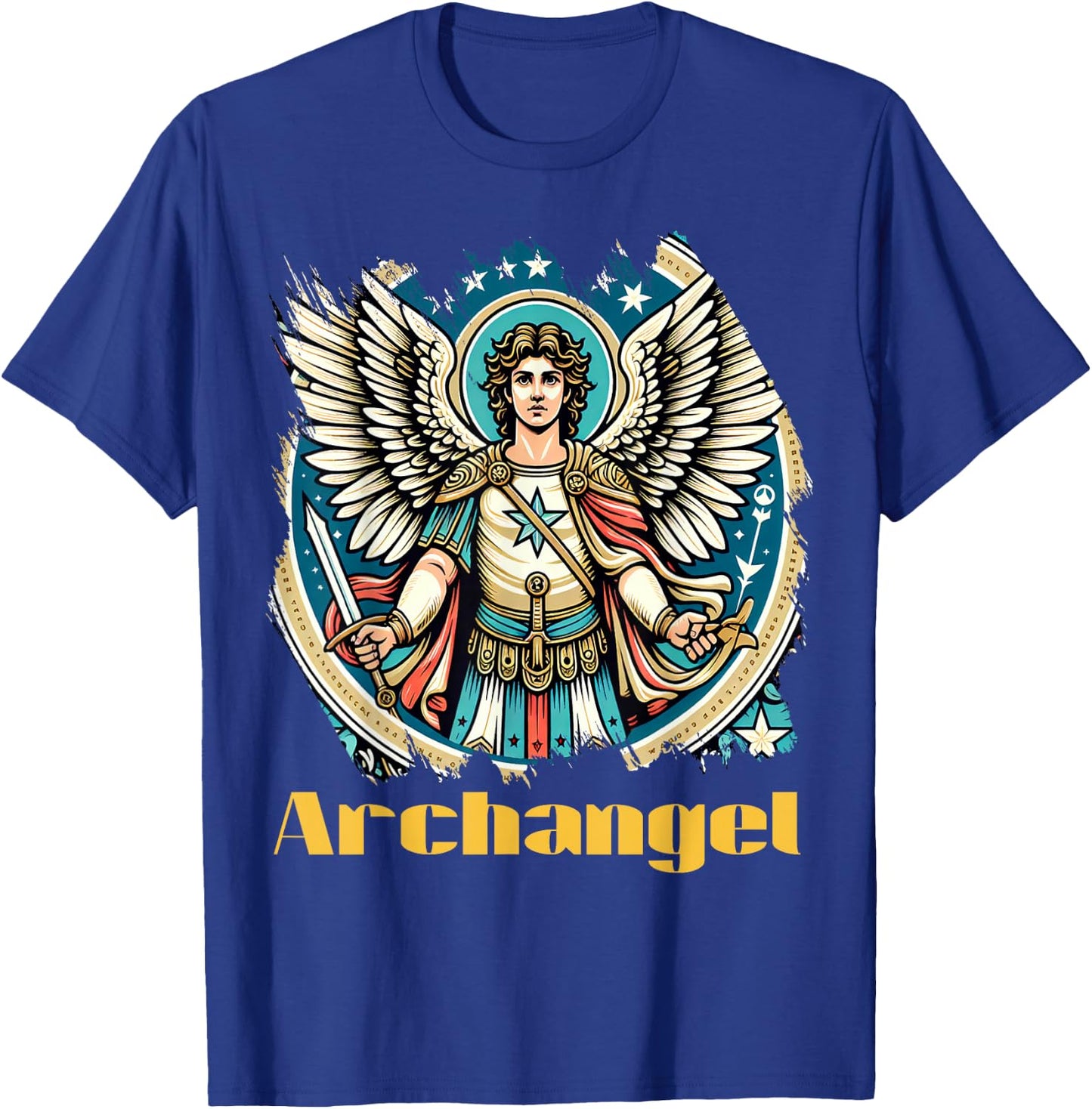 Archangel Costume Saint Michael Christian Angel Saint Patron T-Shirt - T-Shirt | Royal