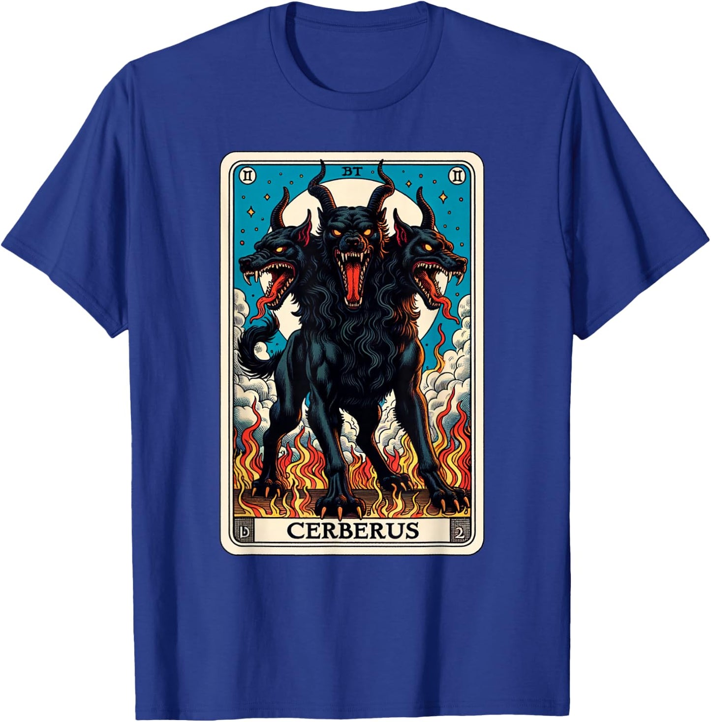 Cerberus Tarot Card and Mythical Hells Guard T-Shirt - T-Shirt | Royal
