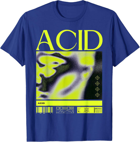 Acid House Music Techno DJ Rave EDM Party Festival T-Shirt - T-Shirt | Royal