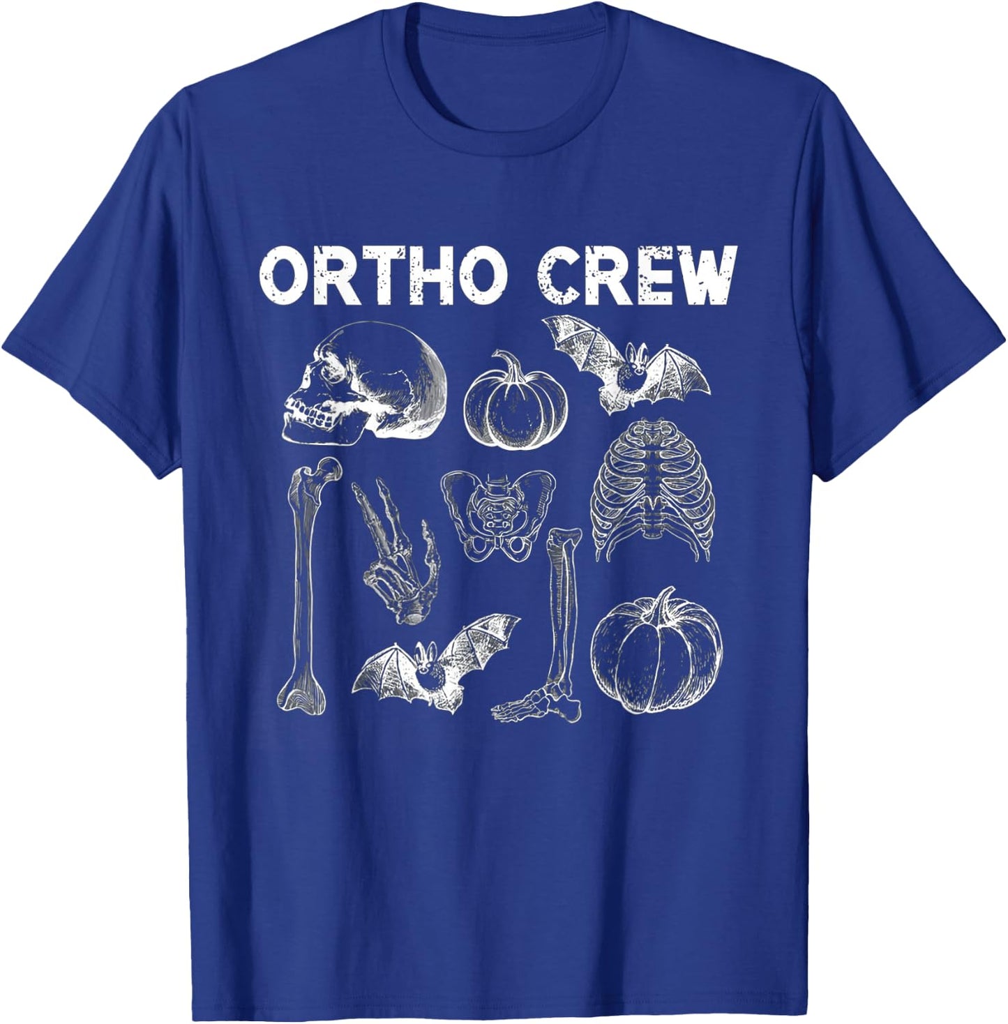 Ortho Crew Halloween Pumpkin Orthopedic Nurse Ortho Nurse T-Shirt - T-Shirt | Royal