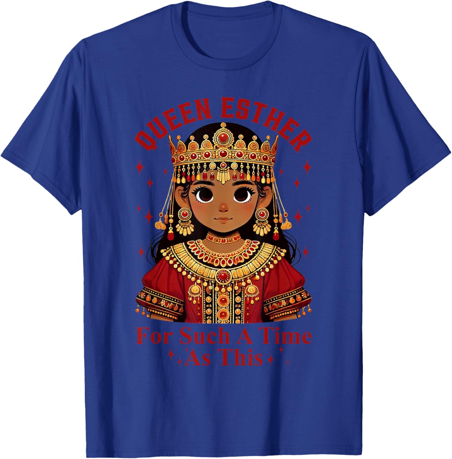 Queen Esther For Such A Time As This Purim Holiday Jewish T-Shirt - T-Shirt | Royal