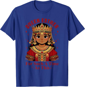 Queen Esther For Such A Time As This Purim Holiday Jewish T-Shirt - T-Shirt | Royal