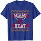 NBA Miami Heat Ugly Christmas Sweater Style T-Shirt - T-Shirt | Royal