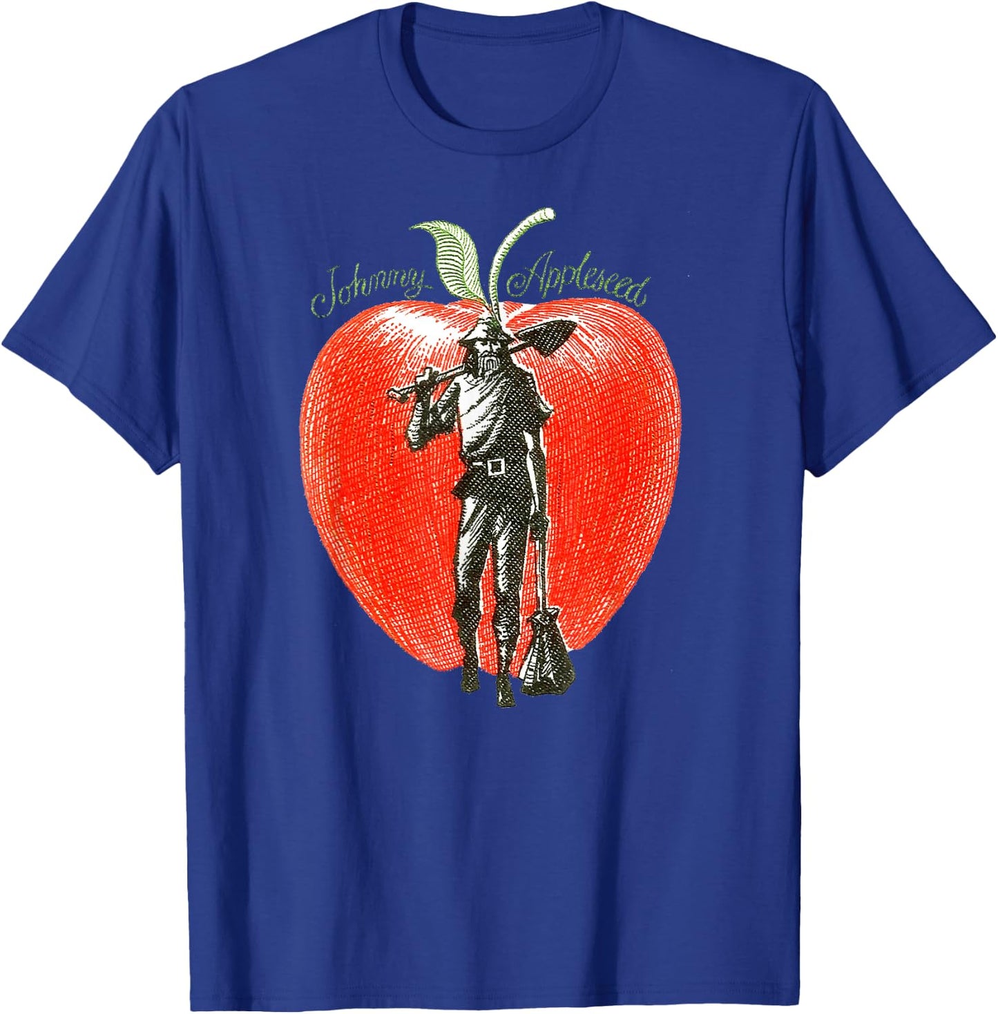 Retro Art Johnny Appleseed T-Shirt - T-Shirt | Royal
