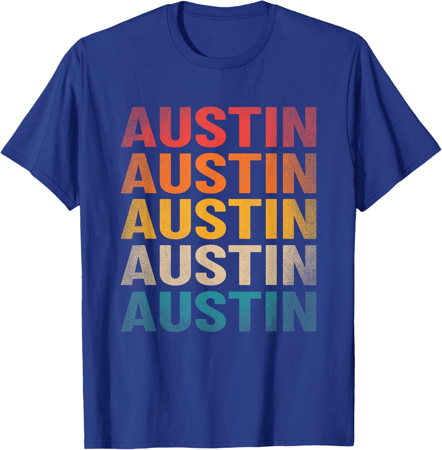 Austin First Name Shirt Vintage Austin Name T-Shirt - T-Shirt | Royal