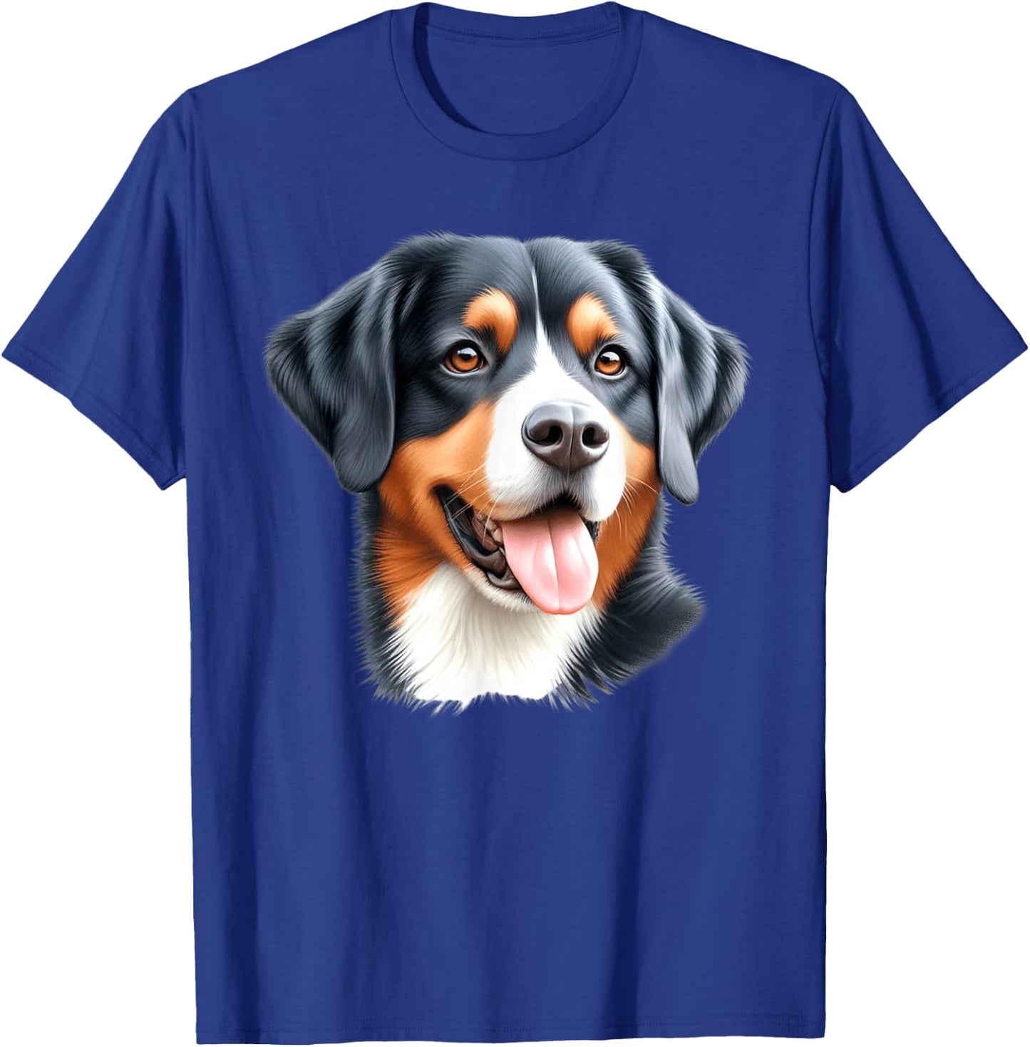Entlebucher Mountain Dog Portrait T-Shirt - T-Shirt | Royal