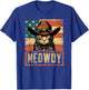 Meowdy Cat, Cowboy Kitten, Country Music T-Shirt - T-Shirt | Royal