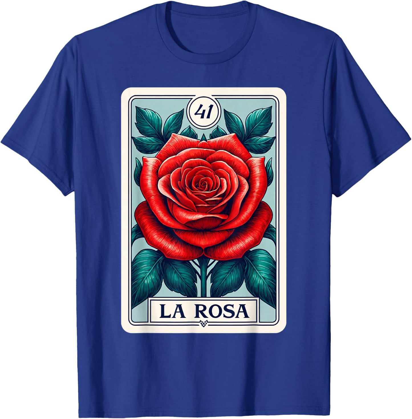 Rosa Mexican Lottery Bingo Game Roses T-Shirt - T-Shirt | Royal