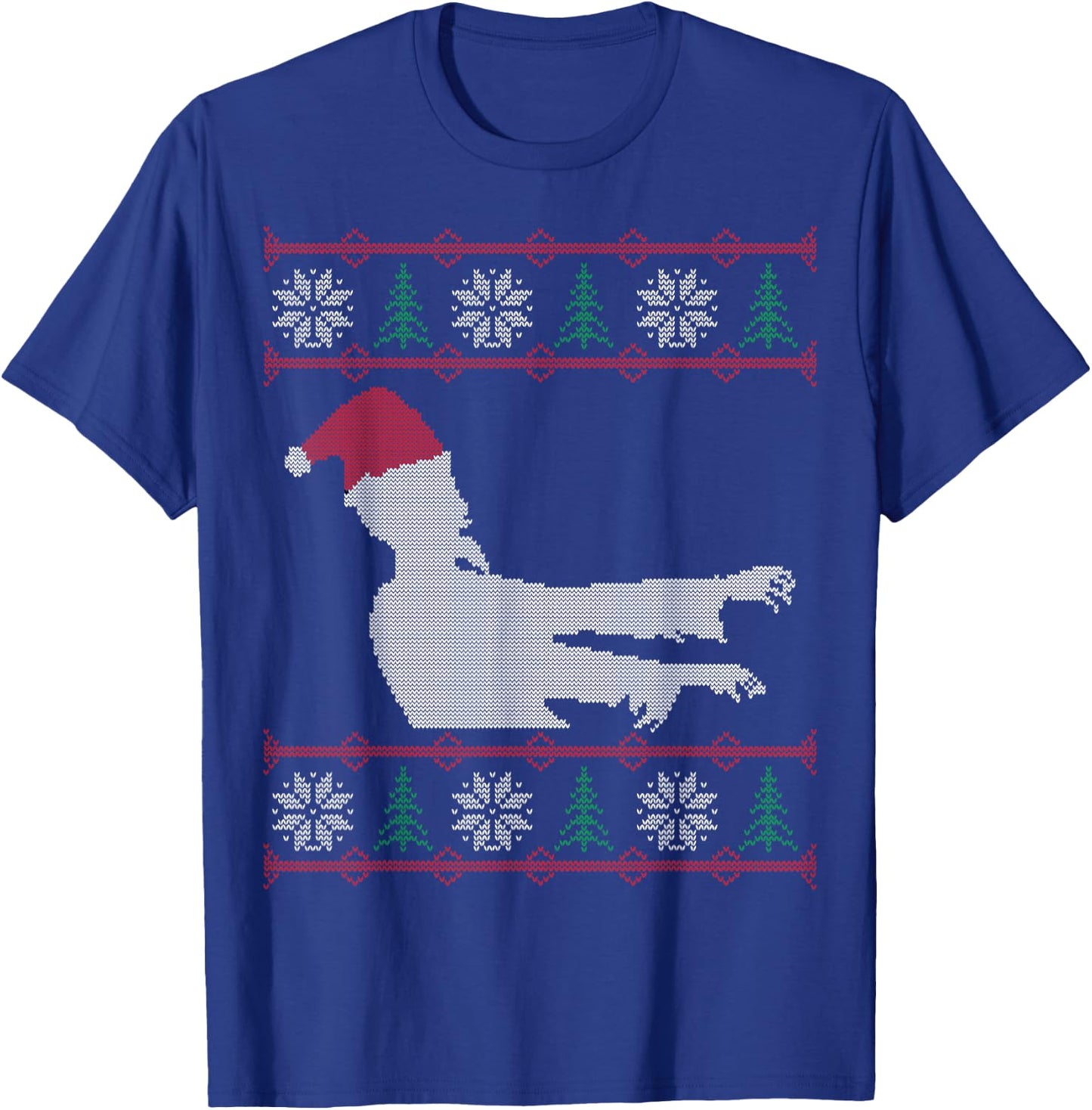 Zombie Santa Ugly Christmas T-Shirt - T-Shirt | Royal