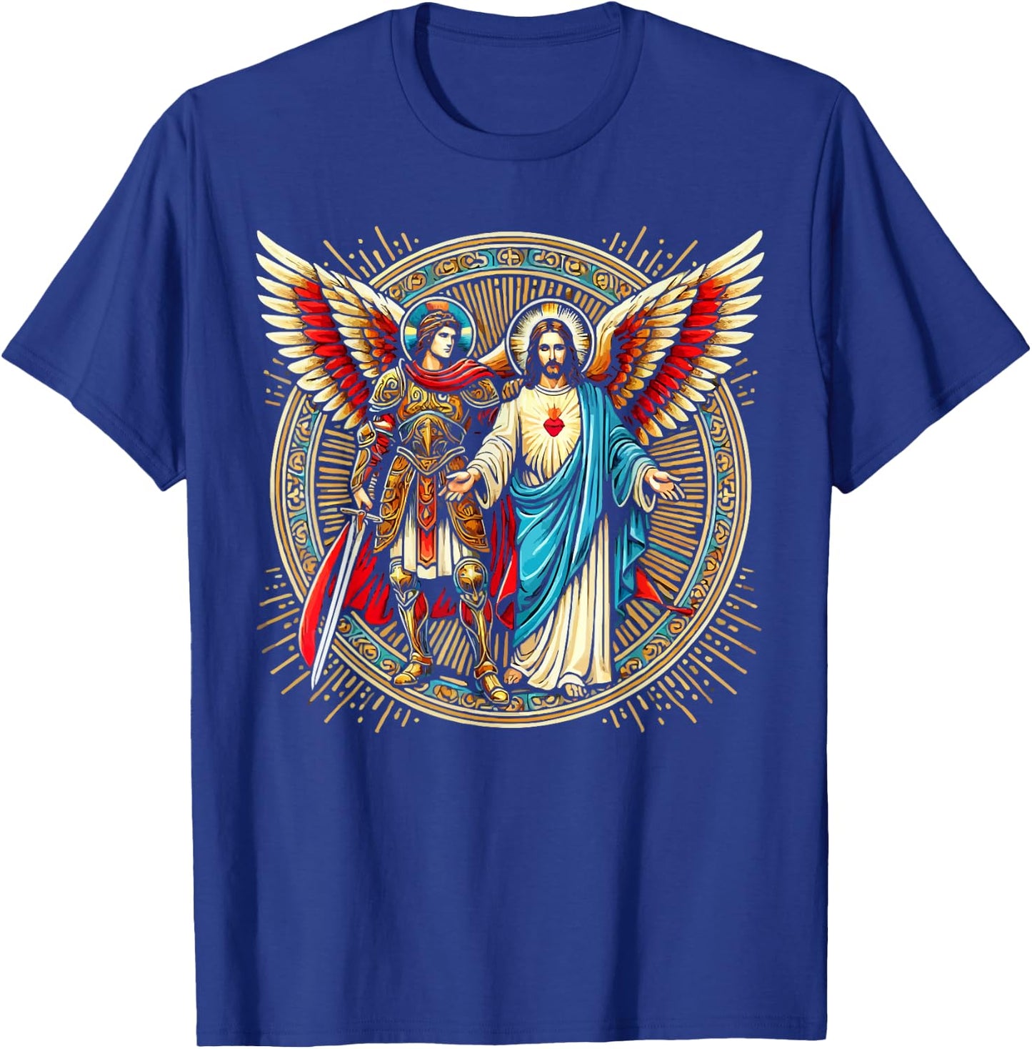 Archangel Gabriel Catholic Christianity Guardian Angel T-Shirt - T-Shirt | Royal