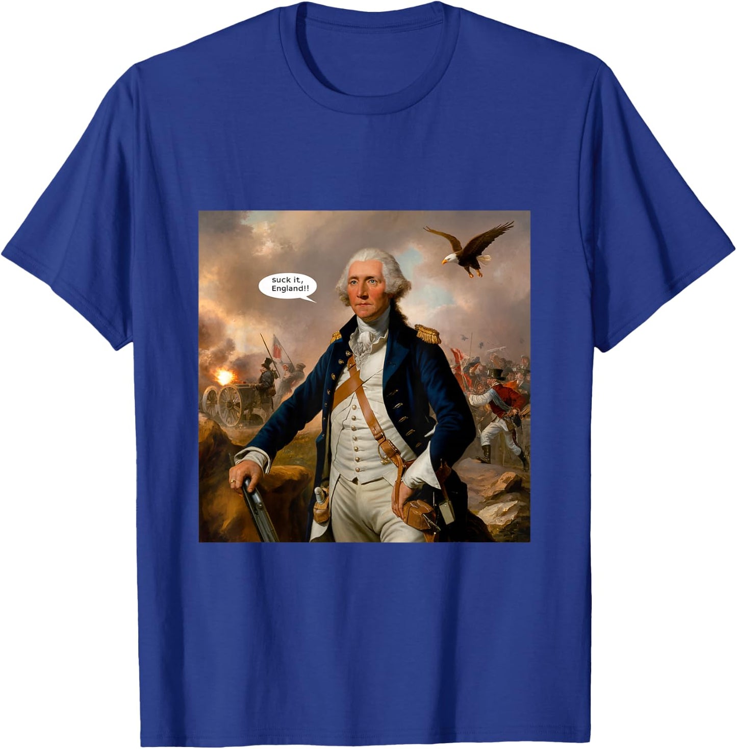 Suck It England! Funny 4th of July Independence Day Men T-Shirt - T-Shirt | Royal