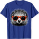 Cool Porcupine Wearing Sunglasses Graphic Art T-Shirt - T-Shirt | Royal