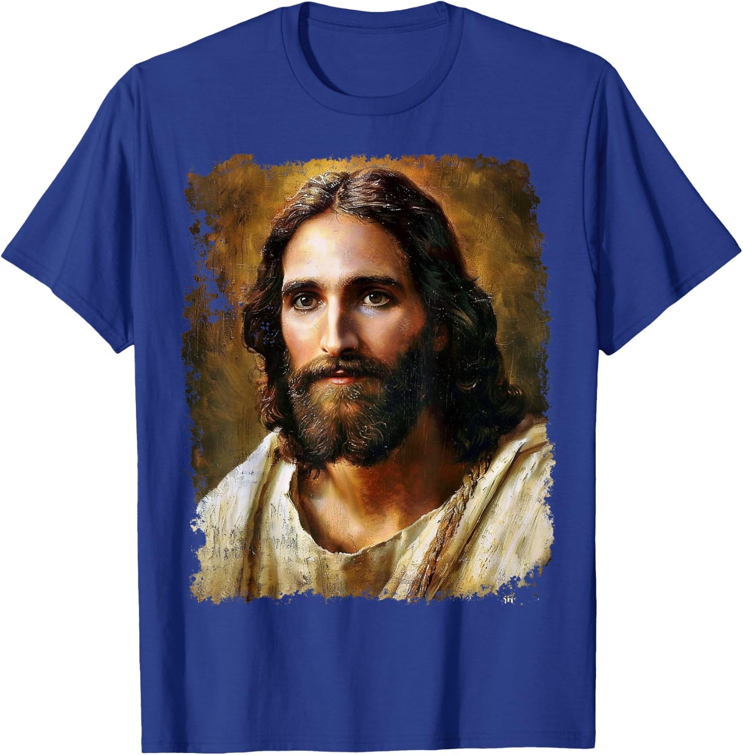 Jesus Christ Face T-Shirt - T-Shirt | Royal