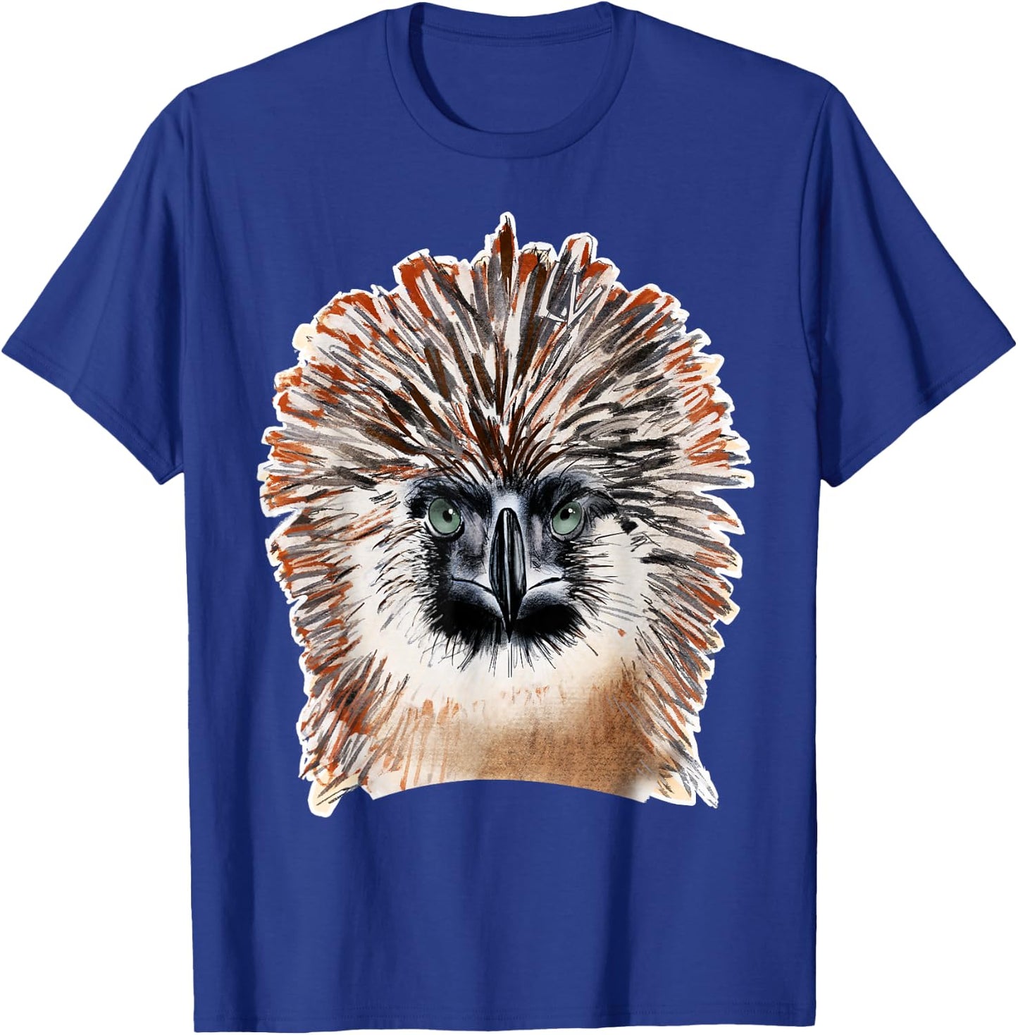 Haribon Philippine Monkey Eating Eagle T-Shirt - T-Shirt | Royal