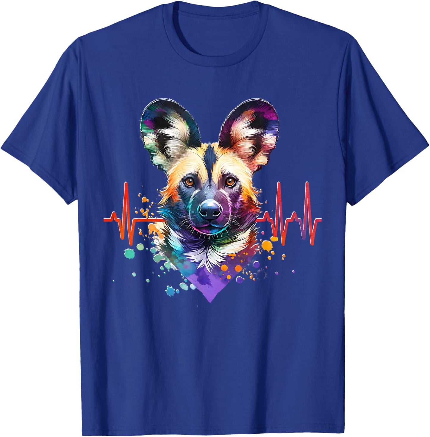 African Wild Dog Cardio African Wild Dog T-Shirt - T-Shirt | Royal