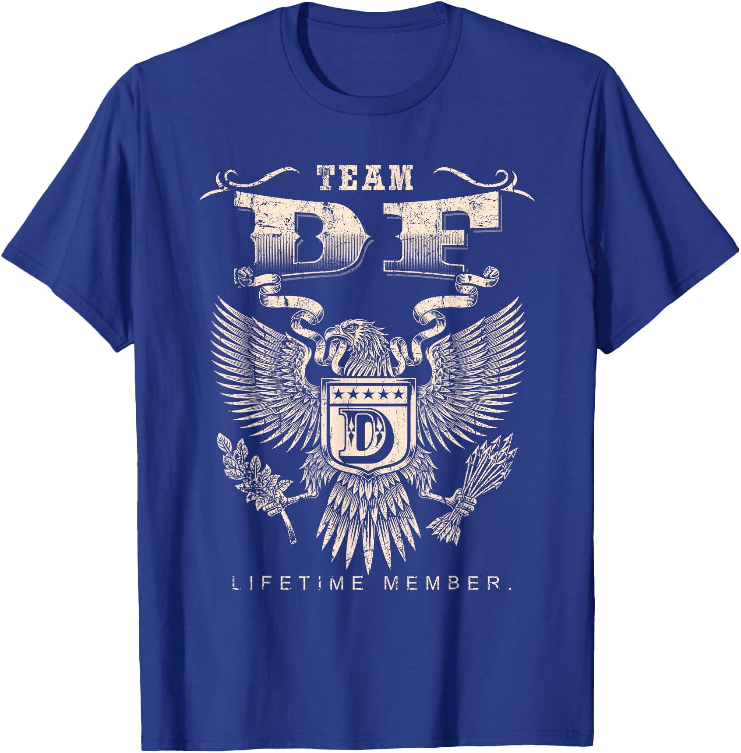 Team Df Lifetime Member - Df Name T-Shirt - T-Shirt | Royal