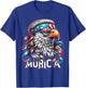 4th of July Patriotic Funny Eagle July 4th USA Murica Kids Men T-Shirt - T-Shirt | Royal